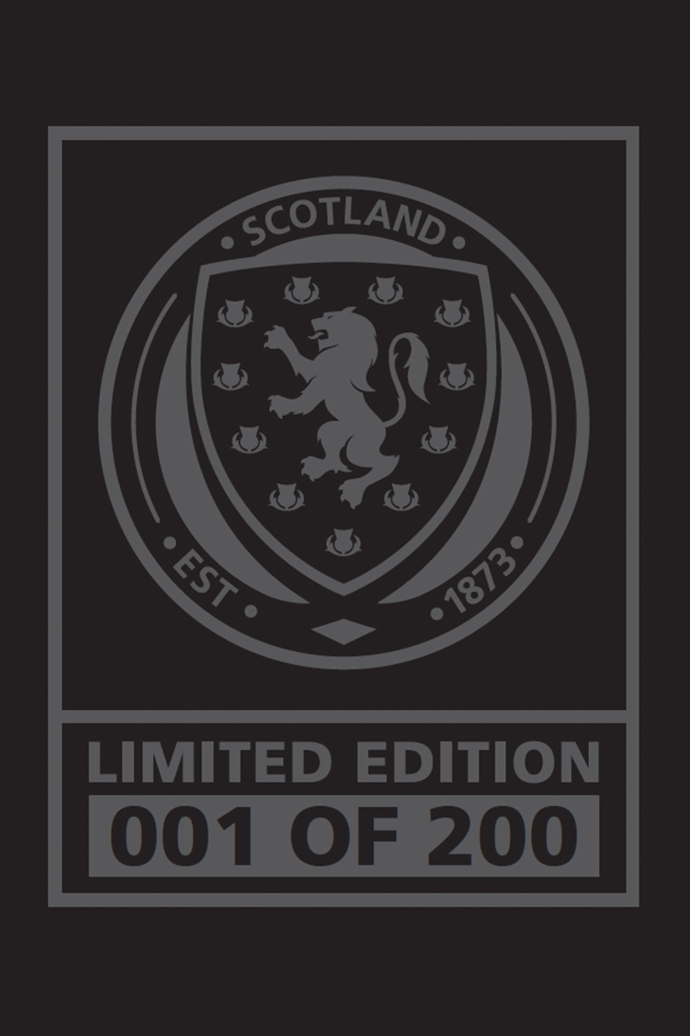 Official Limited Edition Scotland Polo Shirt - Black